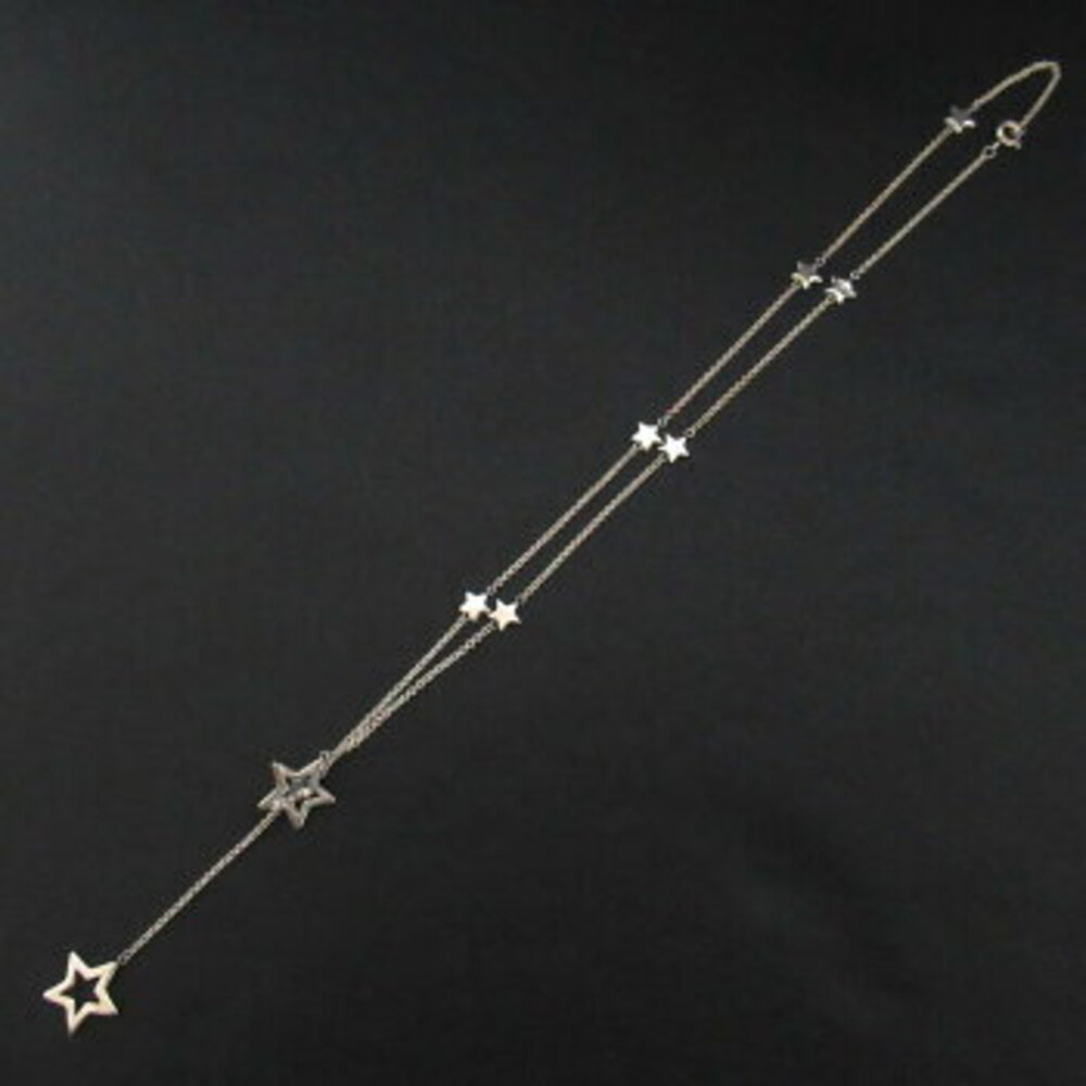 Tiffany Co Star Lariat Necklace SV Silver Luxs